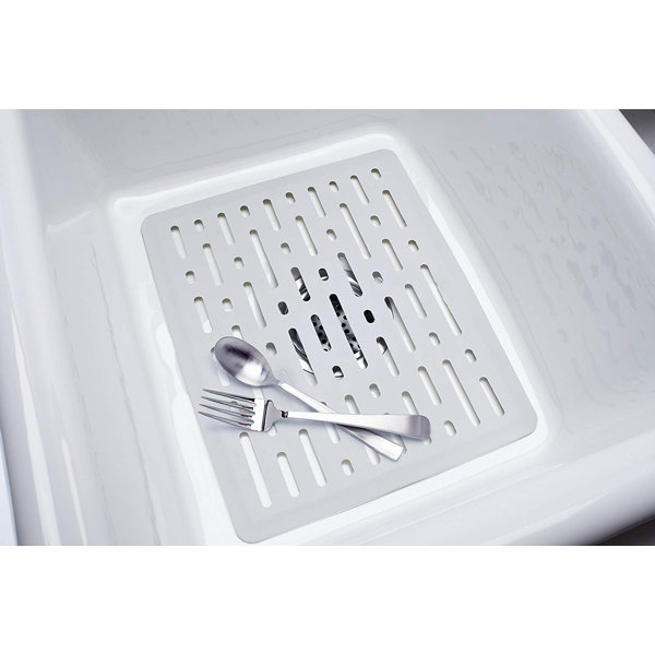 Rubbermaid Twin Sink Divider Mat in White & Reviews Wayfair